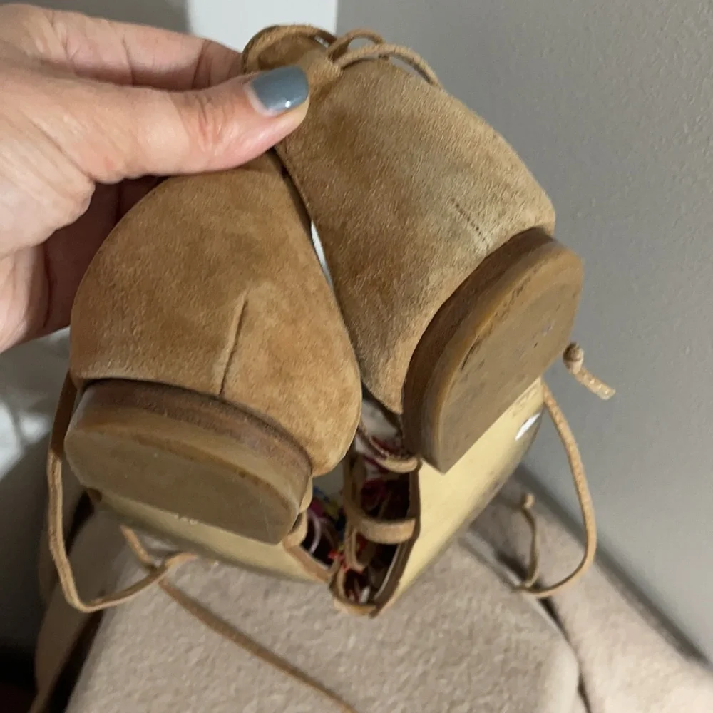 Steve Madden “Swizzle” ankle wrap sandals